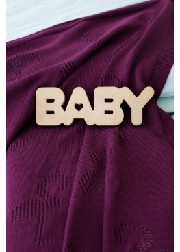 Плед Фламинго, бургунди